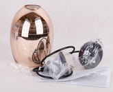 Lampa wisząca miedziana szklany lustrzany klosz Marina Candellux 31-51622