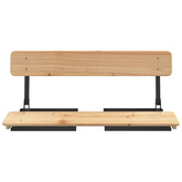 3-cz. zestaw składanych mebli biesiadnych, lite drewno jodłowe