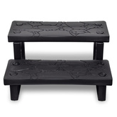 Schodki do wanny z hydromasażem, czarne