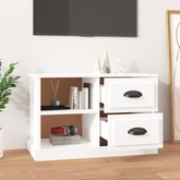 vidaXL Szafka pod TV, biała na wysoki połysk, 73x35,5x47,5 cm