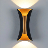 Kinkiet Abigali Black-Gold IP65 2x5W 3000K