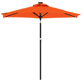 Parasol ogrodowy na stalowym słupku, terakota, 225x225x212 cm