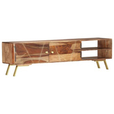 vidaXL Szafka pod TV, 140x30x40 cm, lite drewno sheesham