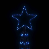 vidaXL Choinka stożkowa, 3000 niebieskich diod LED, 230x800 cm