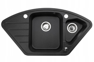 Zlewozmywak Merkury 08 / czarny nakrapiany