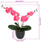 Sztuczna Roślina Orchidei czerwony 36 x 10 x 30 cm