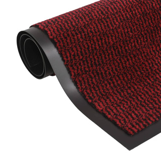 vidaXL Prostokątna wycieraczka przed drzwi 60 x 90 cm, czerwona