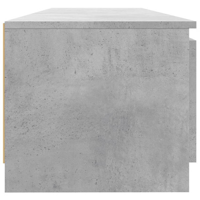 vidaXL Szafka pod TV z LED, szarość betonu, 140x40x35,5 cm