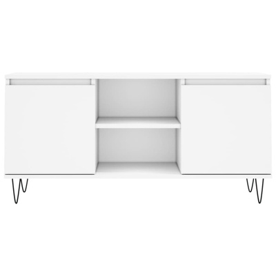 Szafka pod TV, biała, 104x35x50 cm, materiał drewnopochodny vidaXL