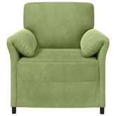 Sofa 1-osobowa Jasnozielony 88 x 83 x 95 cm Welur