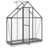 Szklarnia z ramą podstawy, antracyt, 169x58x202 cm, aluminium