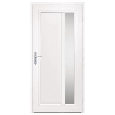 vidaXL Drzwi wejściowe, białe, 98x208 cm, PVC