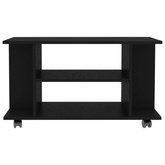 vidaXL Szafka pod TV, czarna, 80x40x45 cm, materiał drewnopochodny