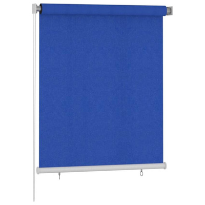vidaXL Roleta zewnętrzna, 120x140 cm, niebieska, HDPE