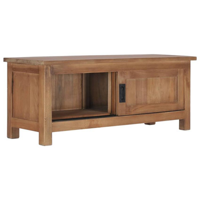 vidaXL Szafka pod TV, 90 x 30 x 35 cm, lite drewno tekowe