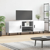 vidaXL Szafka pod TV, wysoki połysk, biała, 150x30x50 cm model standard