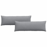 Poduszki na sofę 2 pcs Jasnoszary 120 x 40 cm tkanina