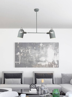 Lampa sufitowa wisząca szara 2X40W E27 GRAY 32-66510