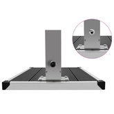 Prysznic ogrodowy z podstawą, WPC, stal nierdzewna