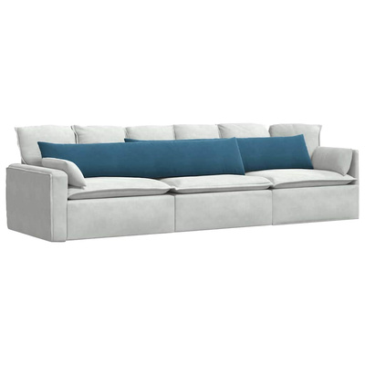 Poduszki na sofę 2 pcs Niebieski 200 x 40 cm Tkanina sztruksowa