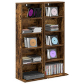 Kabinet na płyty CD 2 szt. Dąb wędzony 33 x 23,5 x 97,5 cm