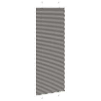 Roleta plisowana antracytowa 80x200 cm Szerokość tkaniny 79,4cm