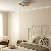 Plafon LED 31W Okrągły Biało Złoty 3 Barwy Świecenia CCT Abruzzo Costa
