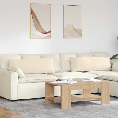 Poduszki na sofę 2 pcs Beżowy 120 x 40 cm tkanina