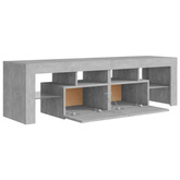 vidaXL Szafka pod TV z oświetleniem LED, szarość betonu 140x36,5x40 cm