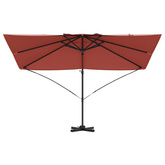 Parasol plażowy terakota 351 x 250 x 260 cm