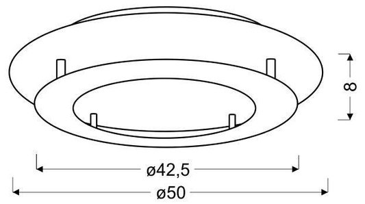 Lampa sufitowa plafon złoty 50cm LED Merle 98-66190