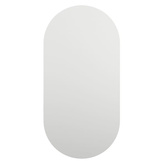 vidaXL Lustro z lampami LED, 40x20 cm, szklane, owalne