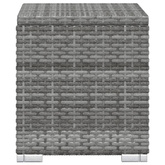 vidaXL 3-częściowy zestaw, leżaki ze stolikiem, polirattan, szare