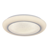 GILLY lampa sufitowa plafon 38cm 24W LED 4000K klosz biały+chromowy 13-34243