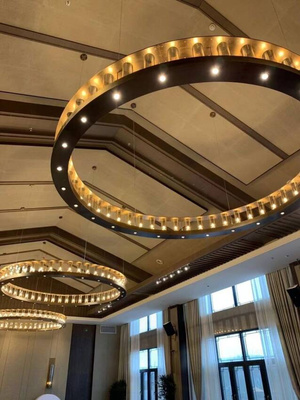 Żyrandol lampa ring 90cm wisząca E14 RL9