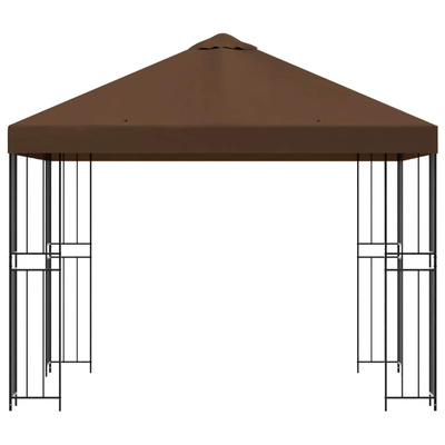 Altana 3 x 3 m brązowy Poliester i Stal 190 gsm