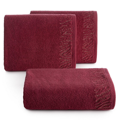 Ręcznik Margo bordowy 70x140