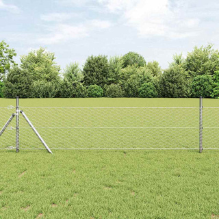 Ogrodzenie heksagonalne 0,4 x 10 m Stal galwanizowana srebrny