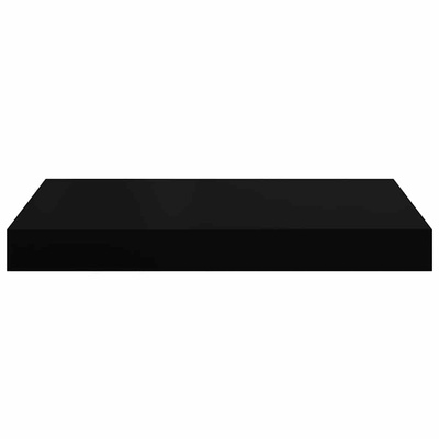 vidaXL Półki ścienne, 2 szt., czarne, 40x23x3,8 cm, MDF