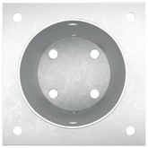 Okrągły kotwicy gruntowej 12 pcs srebrny 15 x 15 x 15 cm Metal