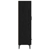 Highboard Czarny dąb 70 x 31 x 115 cm Drewno inżynieryjne