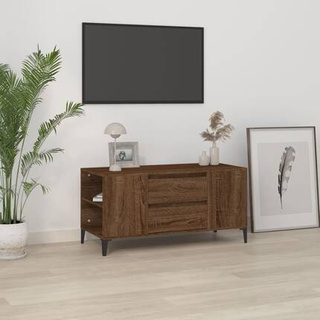 Szafka pod TV, brązowy dąb, 102x44,5x50 cm vidaXL