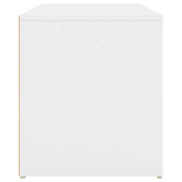 Ławka do przedpokoju, biała 80x40x45 cm materiał drewnopochodny