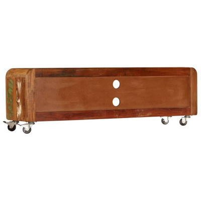 vidaXL Szafka pod TV, 120x30x36 cm, lite drewno odzyskane