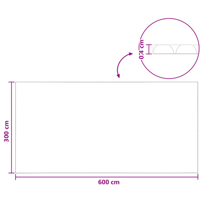 Solarny pokrowiec na basen ekstra mocny 600 x 300 cm 400 ?m