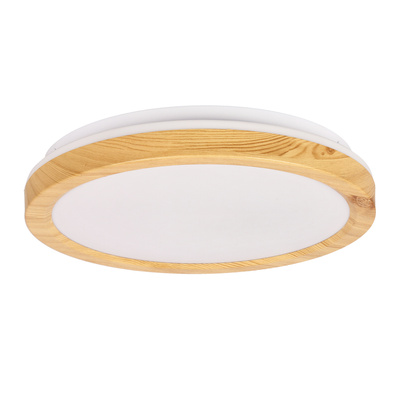 Plafon LED 18W biały + drewniany 4000K Gandava 13-75109