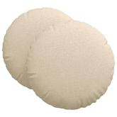 Poduszki na siedziska 2 pcs Kremowy ?80 x 29 cm tkanina