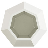 Donica Biały 50 x 50 x 40 cm Stal