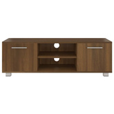 vidaXL Szafka pod TV, brązowy dąb, 110x40x35 cm