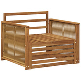Środkowa sofa ogrodowa naturalny